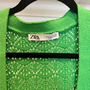 Zara Bright Green Women's Cardigan